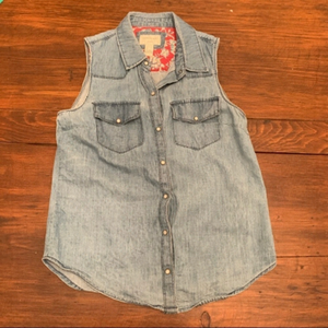 Forever 21 Chambray Tank